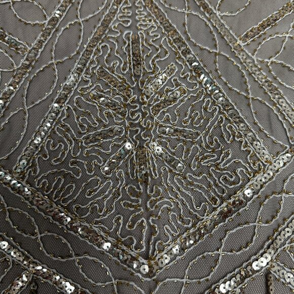 EUC Women's 1920s Gatsby Sequin Fringed Flapper Dress Gold | Size XXL - Picture 5 of 7